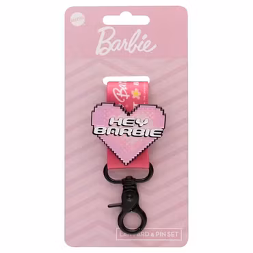 Barbie Lanyard & Pin Badge Set