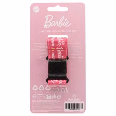 Barbie Lanyard & Pin Badge Set