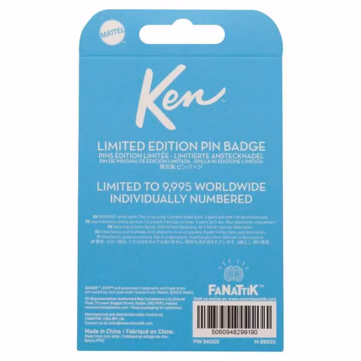 Barbie Pin Badge Ken Limited Edition