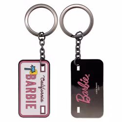Barbie License Plate Keyring Limited Edition