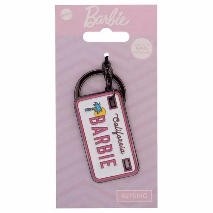 Barbie License Plate Keyring Limited Edition