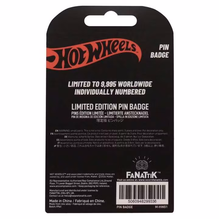 Hot Wheels Pin Badge Race Team Limited Edition