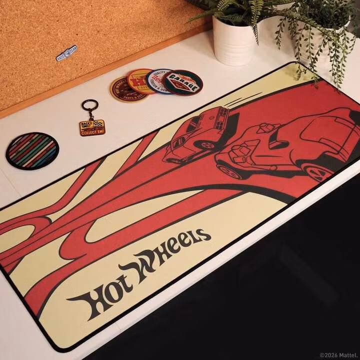 Hot Wheels Desk Pad & Coaster Set