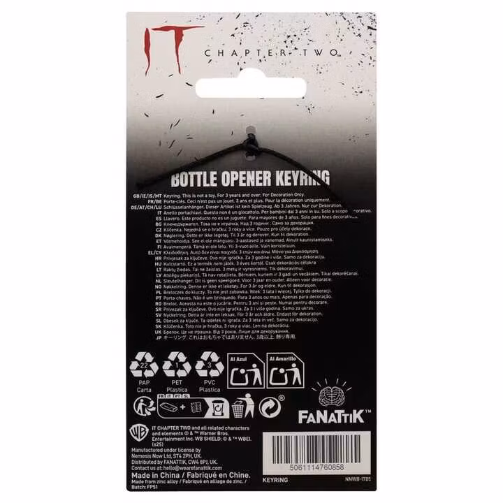 It Chapter Two Bottle Opener Pennywise Keyring