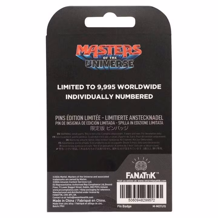 Masters of the Universe 2026 Pin Badge He-Man Limited Edition