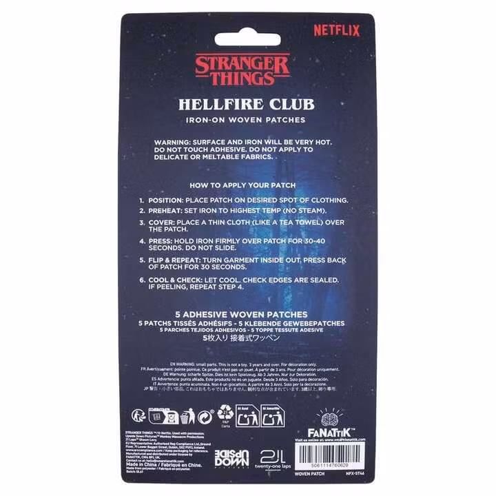 Stranger Things Fabric Patches 5-Pack