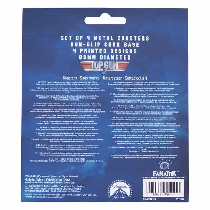 Top Gun Coaster 4-Pack