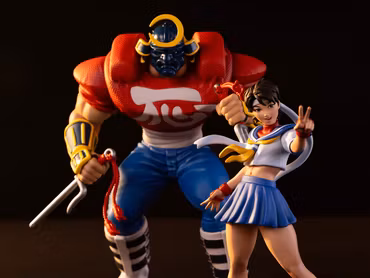 Street Fighter Street Jam Sodom & Sakura 1/10 Scale Statue Set