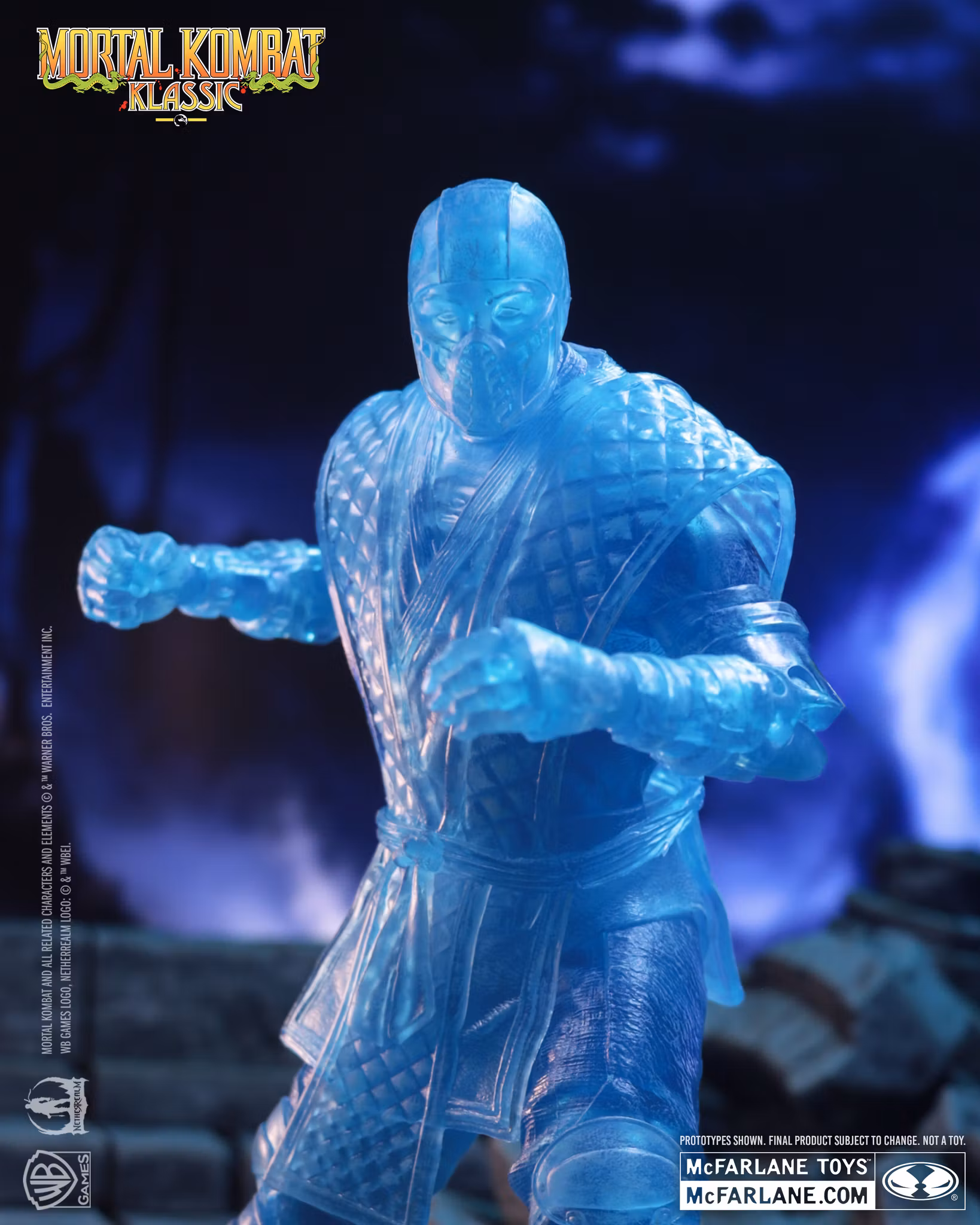 Mortal Kombat Klassic Sub-Zero (Ice Clone) 7" Action Figure
