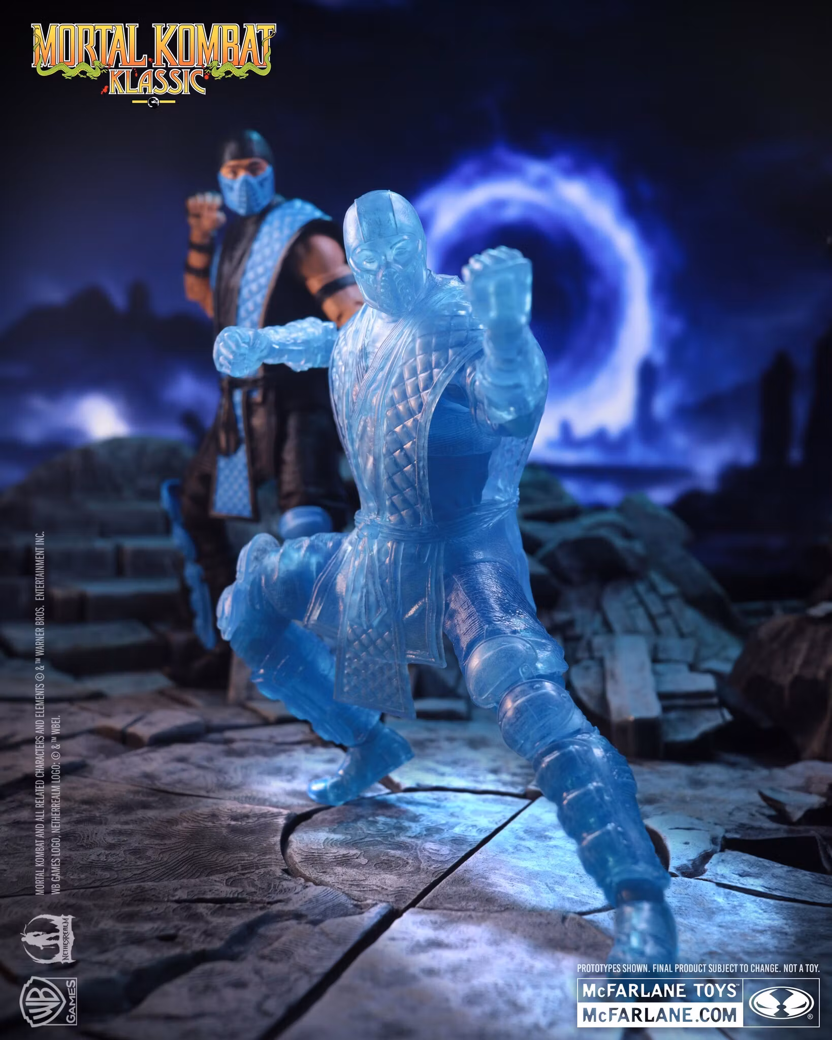 Mortal Kombat Klassic Sub-Zero (Ice Clone) 7" Action Figure