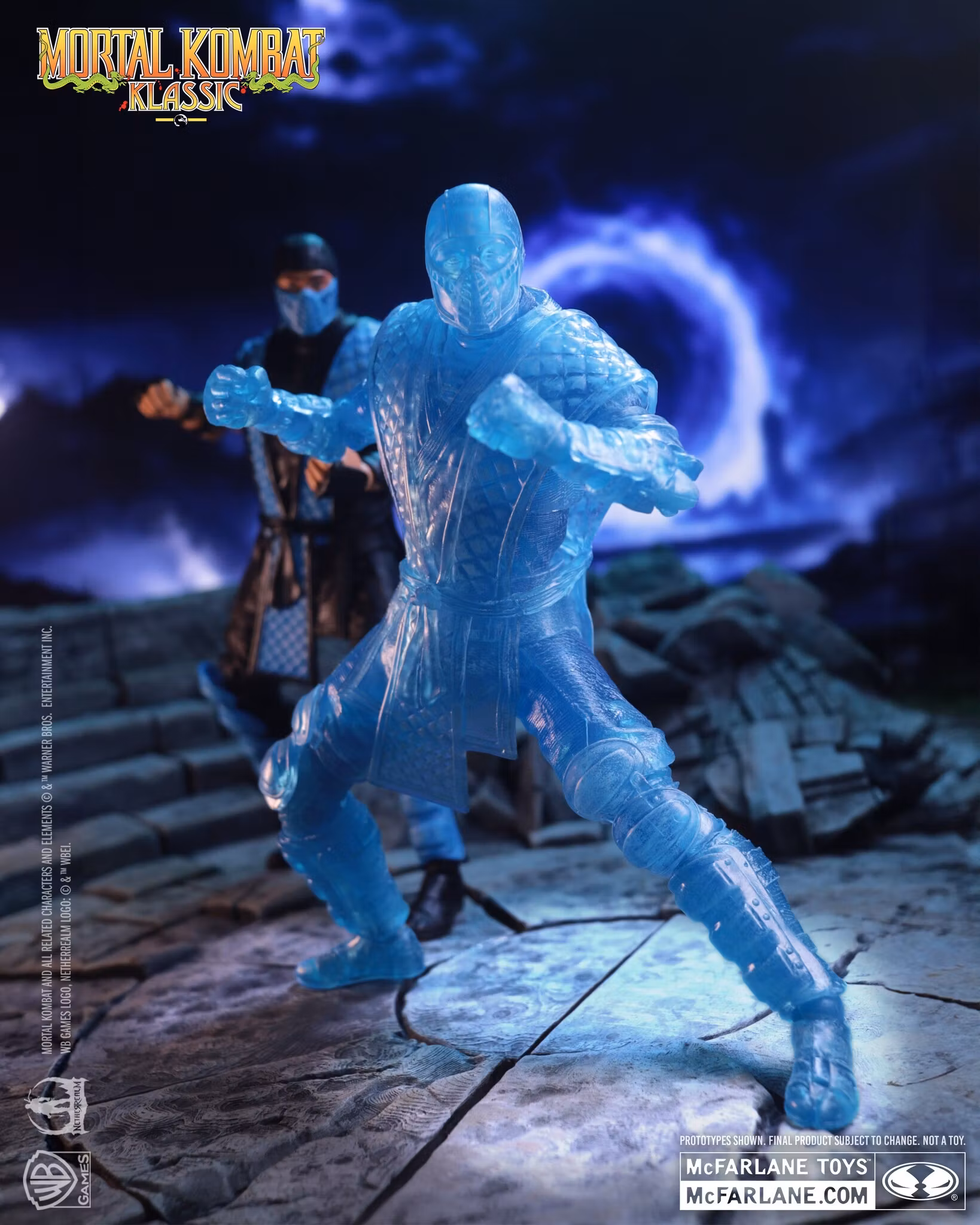 Mortal Kombat Klassic Sub-Zero (Ice Clone) 7" Action Figure