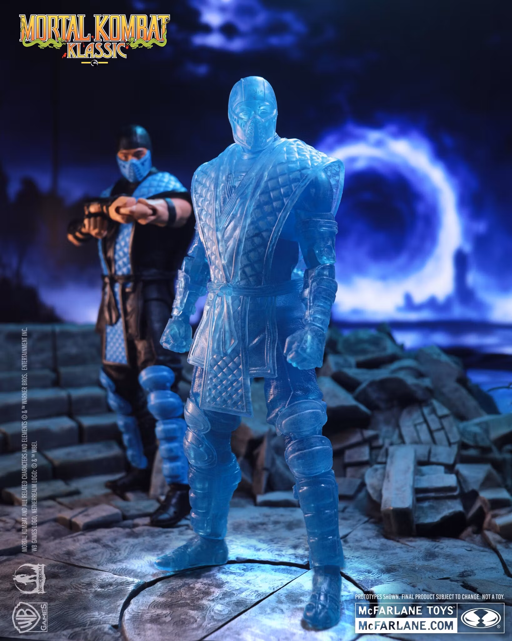 Mortal Kombat Klassic Sub-Zero (Ice Clone) 7" Action Figure