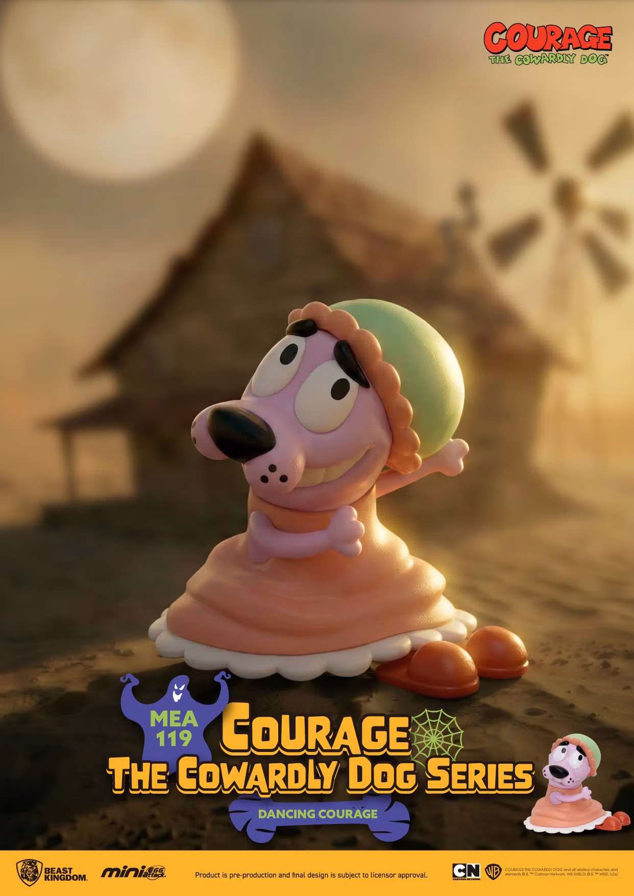 Courage the Cowardly Dog Mini Egg Attack MEA-119 Box of 6 Random Figures
