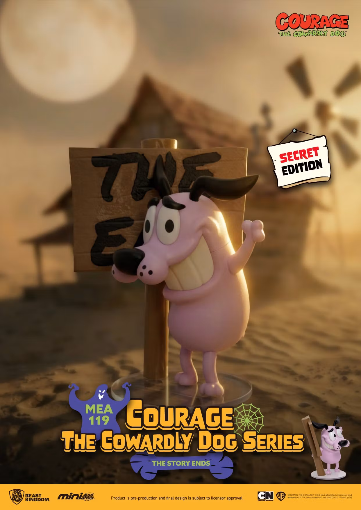 Courage the Cowardly Dog Mini Egg Attack MEA-119 Box of 6 Random Figures