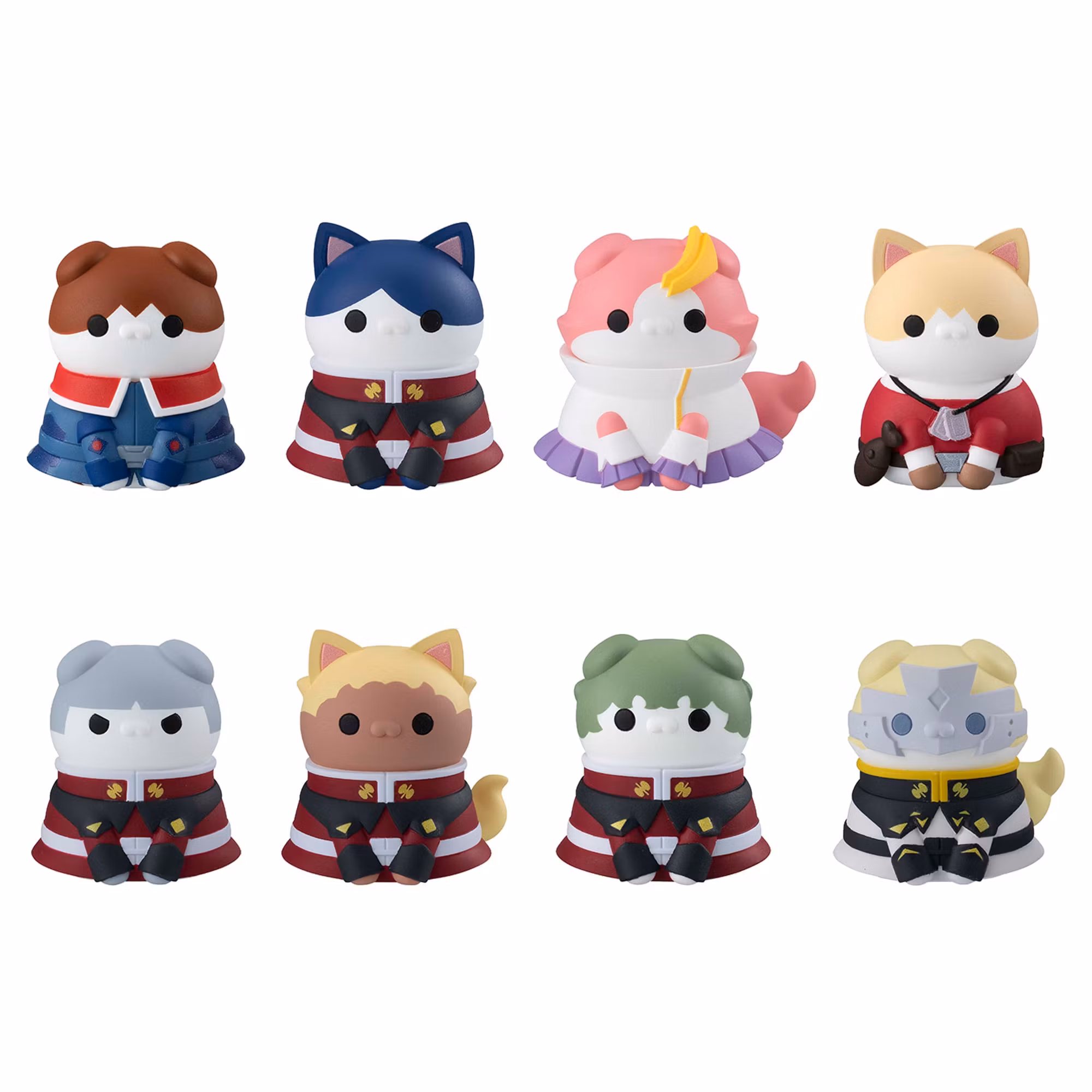 Mobile Suit Gundam SEED Nyandam SEED Mega Cat Project Cats in Disguise Set of 8 Figures