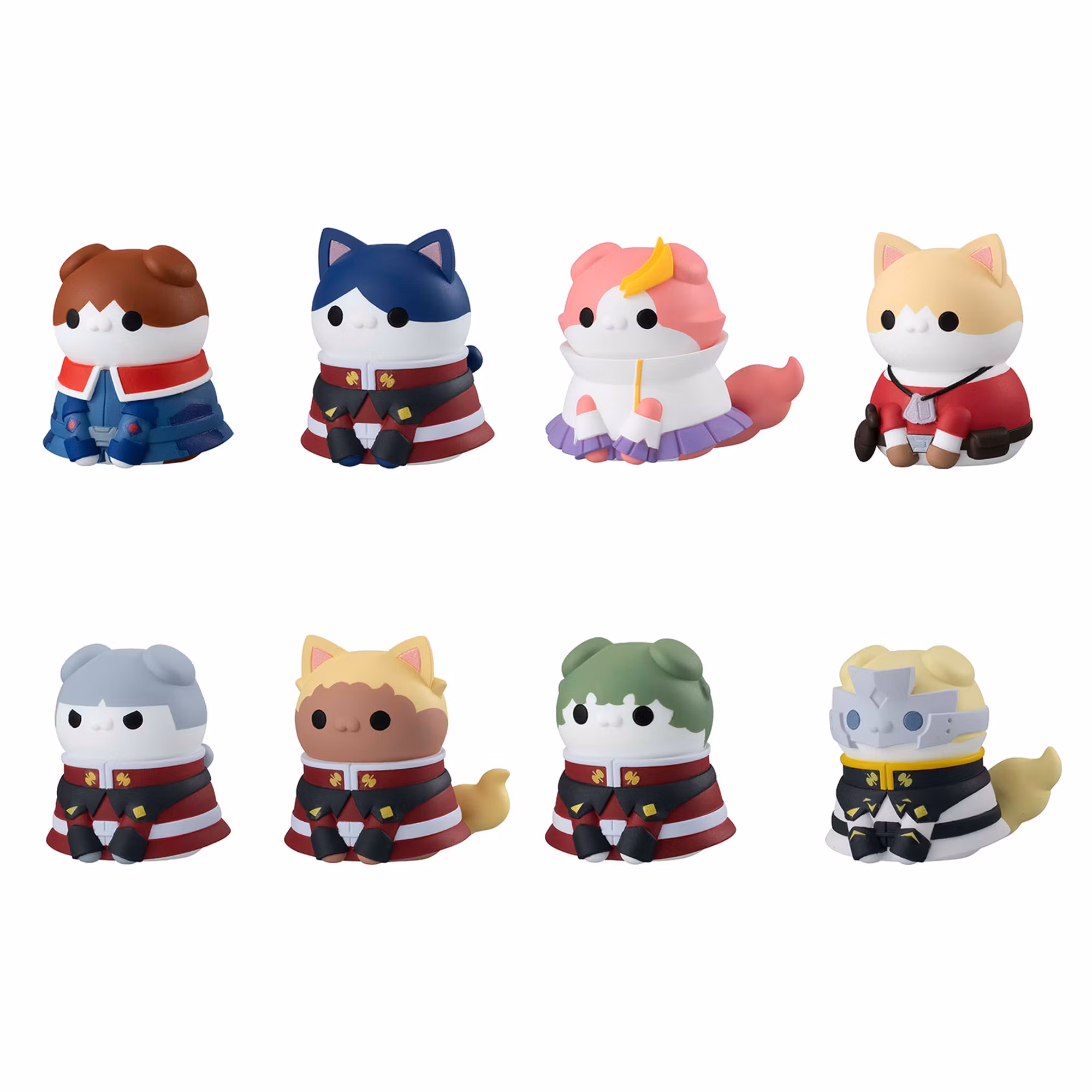 Mobile Suit Gundam SEED Nyandam SEED Mega Cat Project Cats in Disguise Set of 8 Figures
