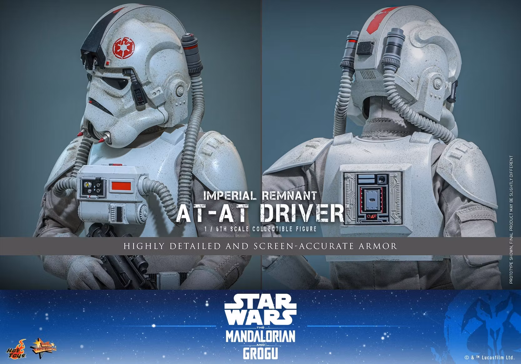 Star Wars: The Mandalorian & Grogu MMS845 Imperial Remnant AT-AT Driver 1/6th Scale Collectible Figure