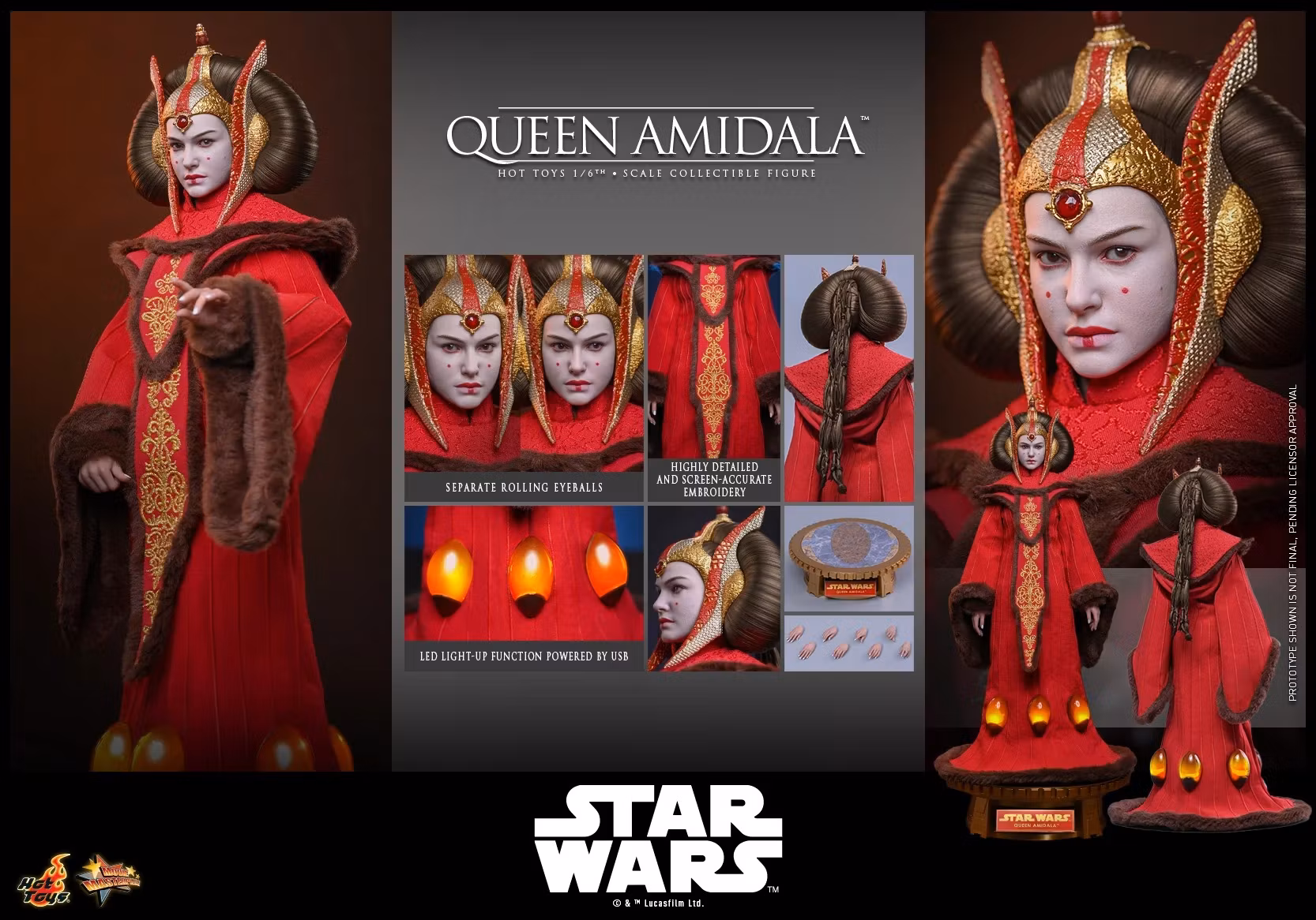 Star Wars: The Phantom Menace MMS883 Queen Amidala 1/6th Scale Collectible Figure