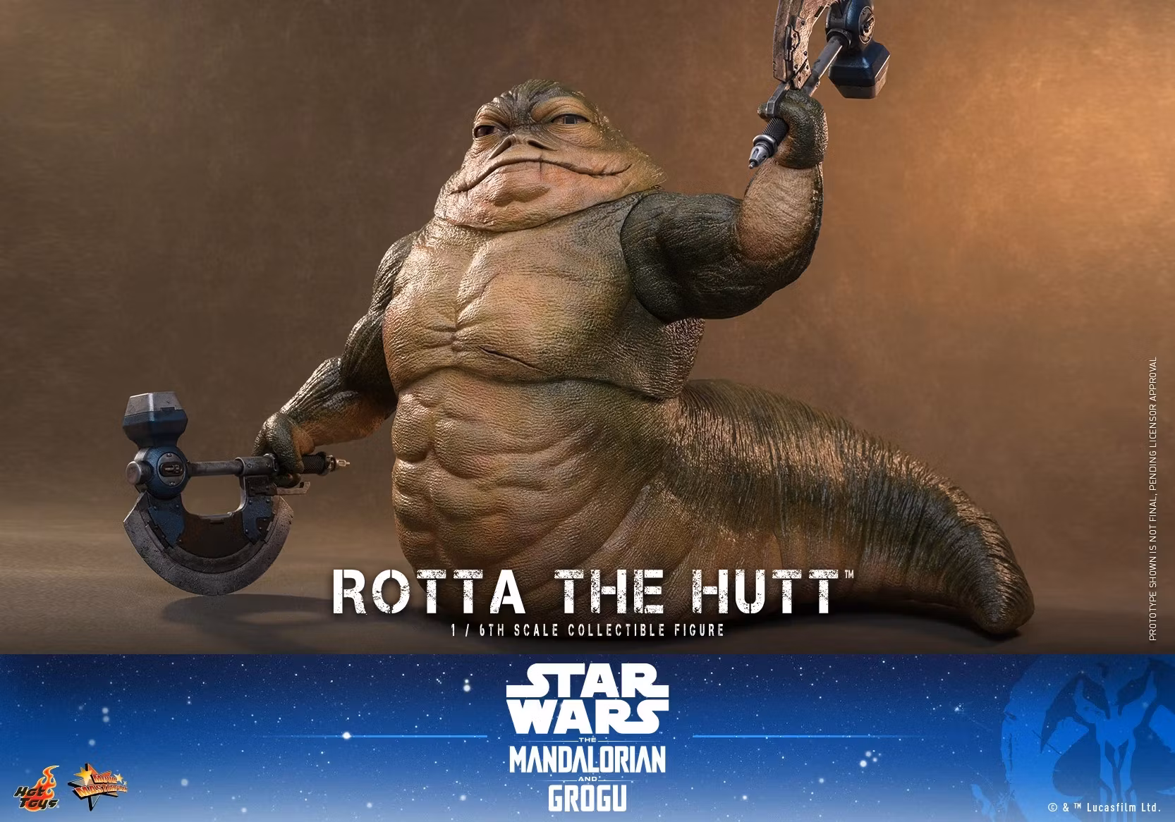 Star Wars: The Mandalorian & Grogu MMS885 Rotta the Hutt 1/6th Scale Collectible Figure