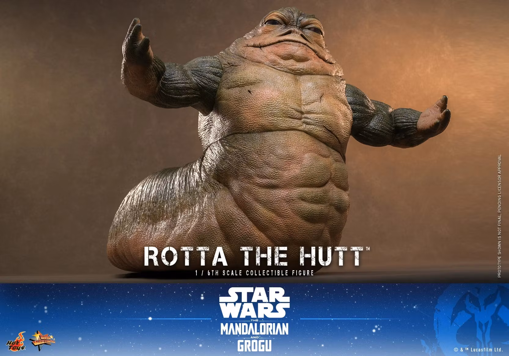 Star Wars: The Mandalorian & Grogu MMS885 Rotta the Hutt 1/6th Scale Collectible Figure
