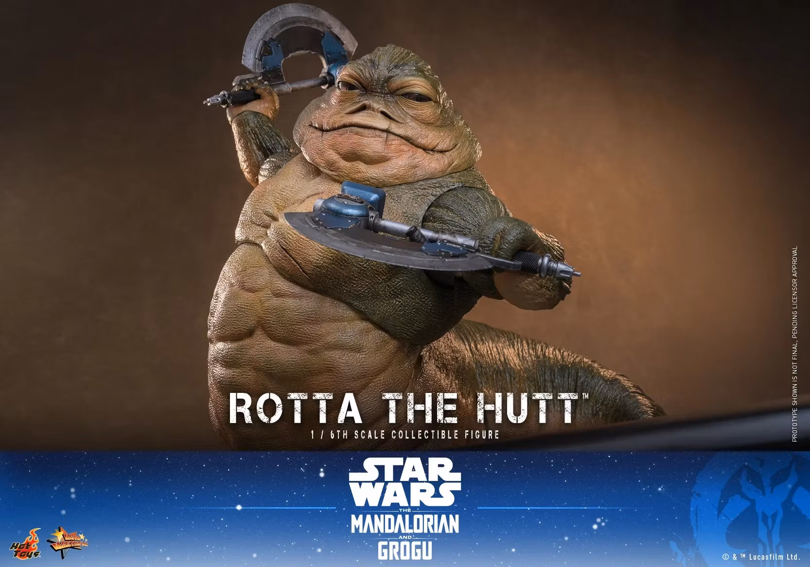 Star Wars: The Mandalorian & Grogu MMS885 Rotta the Hutt 1/6th Scale Collectible Figure