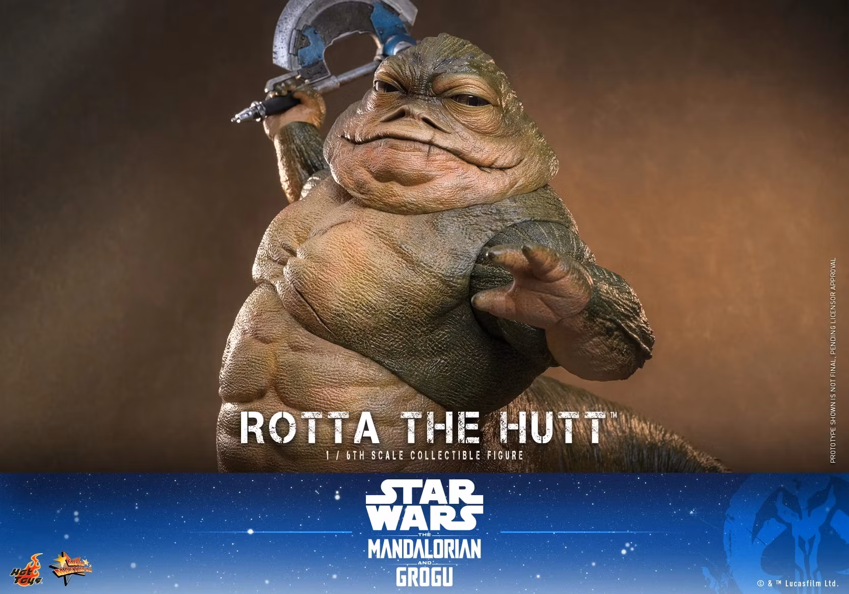 Star Wars: The Mandalorian & Grogu MMS885 Rotta the Hutt 1/6th Scale Collectible Figure