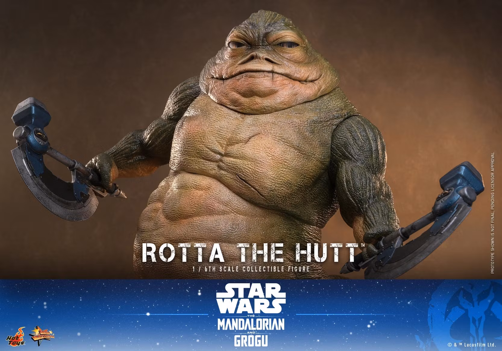 Star Wars: The Mandalorian & Grogu MMS885 Rotta the Hutt 1/6th Scale Collectible Figure
