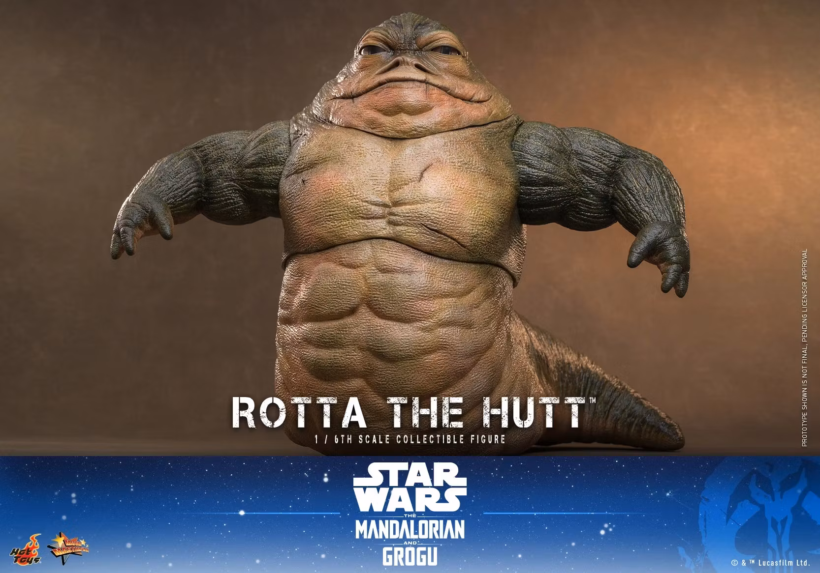 Star Wars: The Mandalorian & Grogu MMS885 Rotta the Hutt 1/6th Scale Collectible Figure