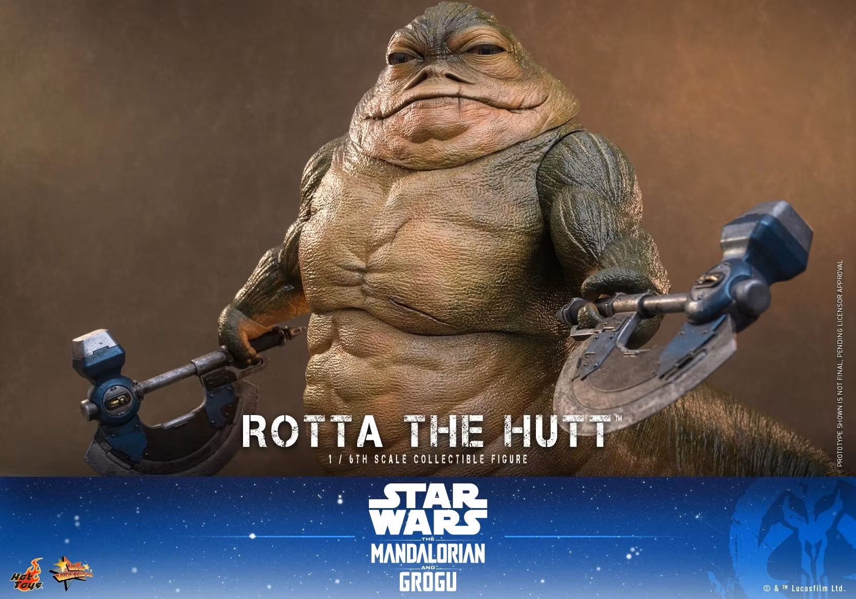 Star Wars: The Mandalorian & Grogu MMS885 Rotta the Hutt 1/6th Scale Collectible Figure