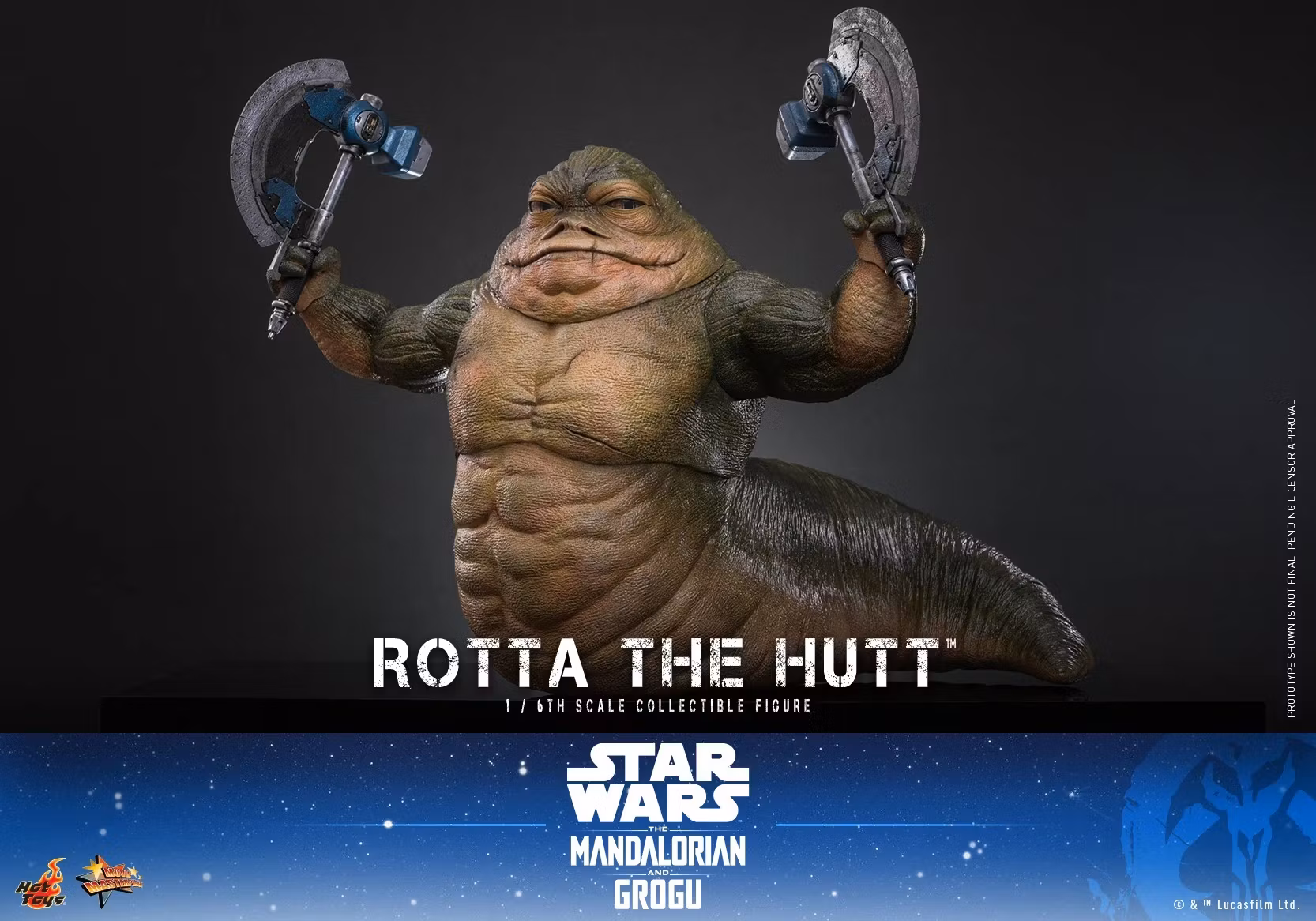 Star Wars: The Mandalorian & Grogu MMS885 Rotta the Hutt 1/6th Scale Collectible Figure