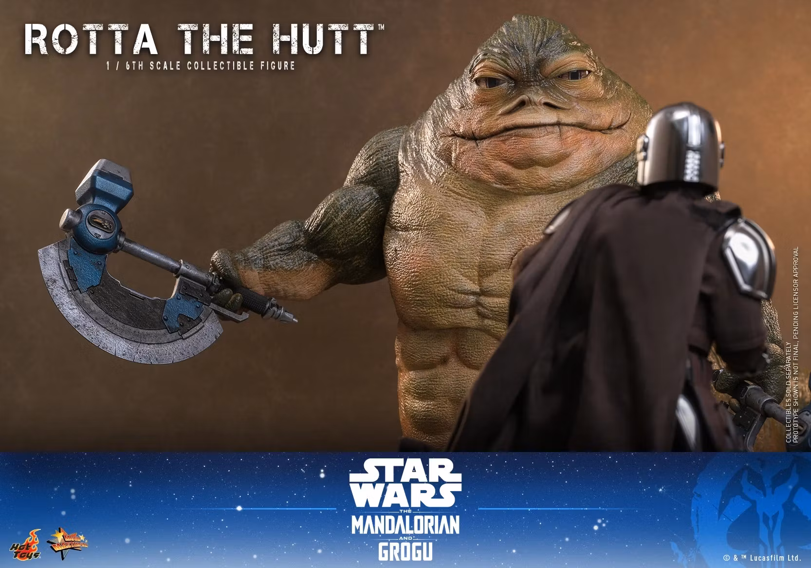 Star Wars: The Mandalorian & Grogu MMS885 Rotta the Hutt 1/6th Scale Collectible Figure