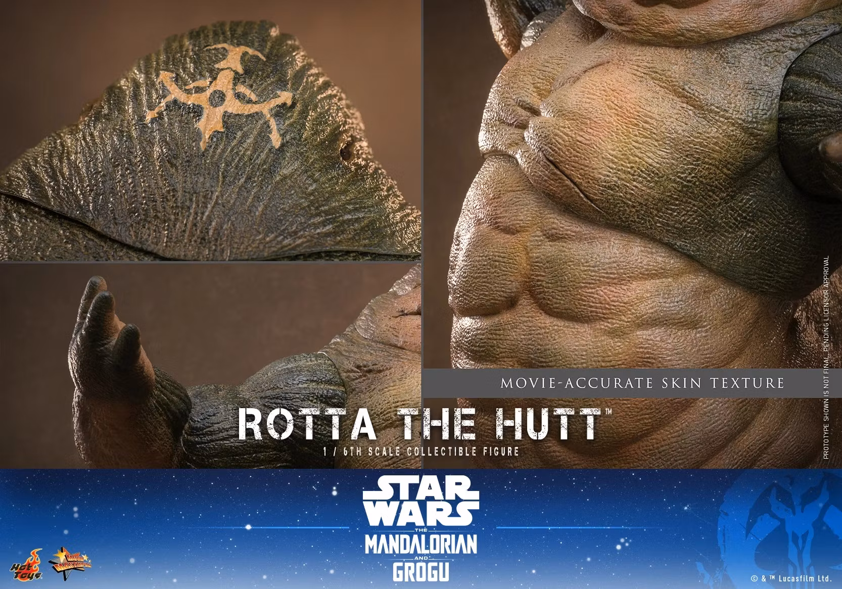 Star Wars: The Mandalorian & Grogu MMS885 Rotta the Hutt 1/6th Scale Collectible Figure