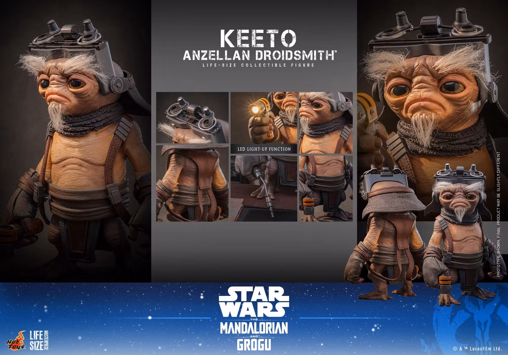 Star Wars: The Mandalorian and Grogu LMS018 Keeto (Anzellan Droidsmith) Life-Size Collectible Figure