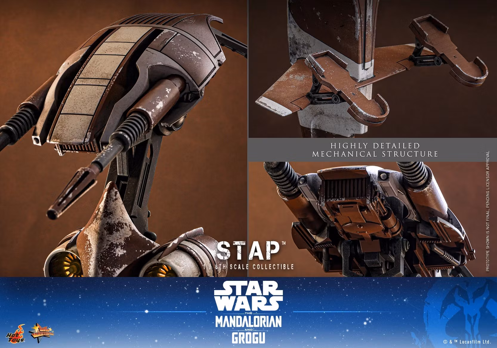 Star Wars: The Mandalorian & Grogu MMS886 STAP 1/6th Scale Collectible