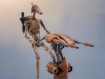 Star Wars: The Phantom Menace MMS887 Battle Droid & STAP 1/6th Scale Collectible Figure and Vehicle Accessory