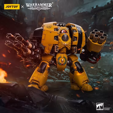 Warhammer: The Horus Heresy Imperial Fists Leviathan Dreadnought with Cyclonic Melta Lance and Storm Cannon 1/18 Scale Action Figure