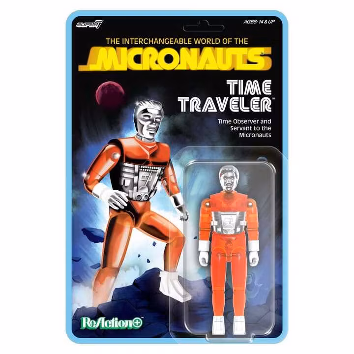 Micronauts ReAction+ Action Figure Wave 04 Time Traveler (Translucent Orange)