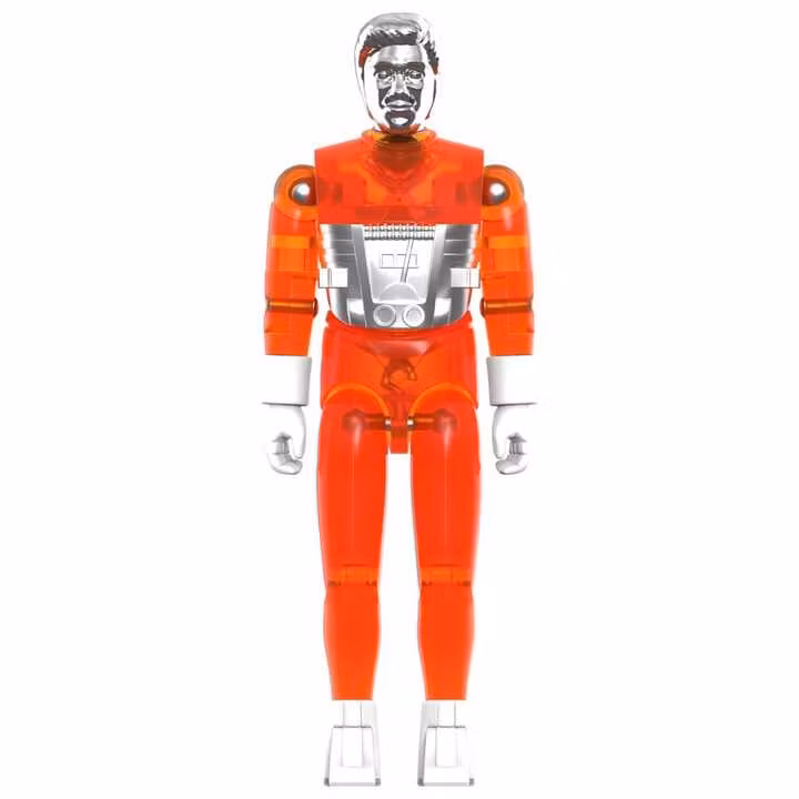Micronauts ReAction+ Action Figure Wave 04 Time Traveler (Translucent Orange)