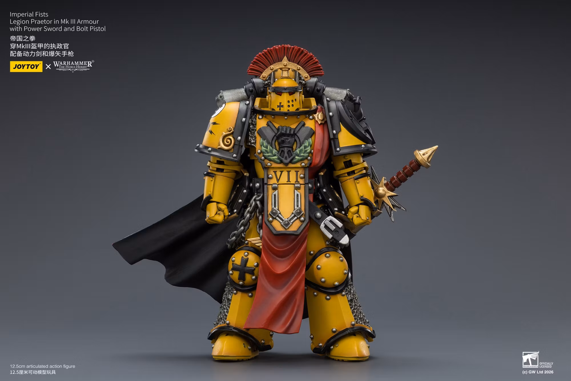 Warhammer: The Horus Heresy Imperial Fists Legion Praetor in Mk III Armour 1/18 Scale Action Figure