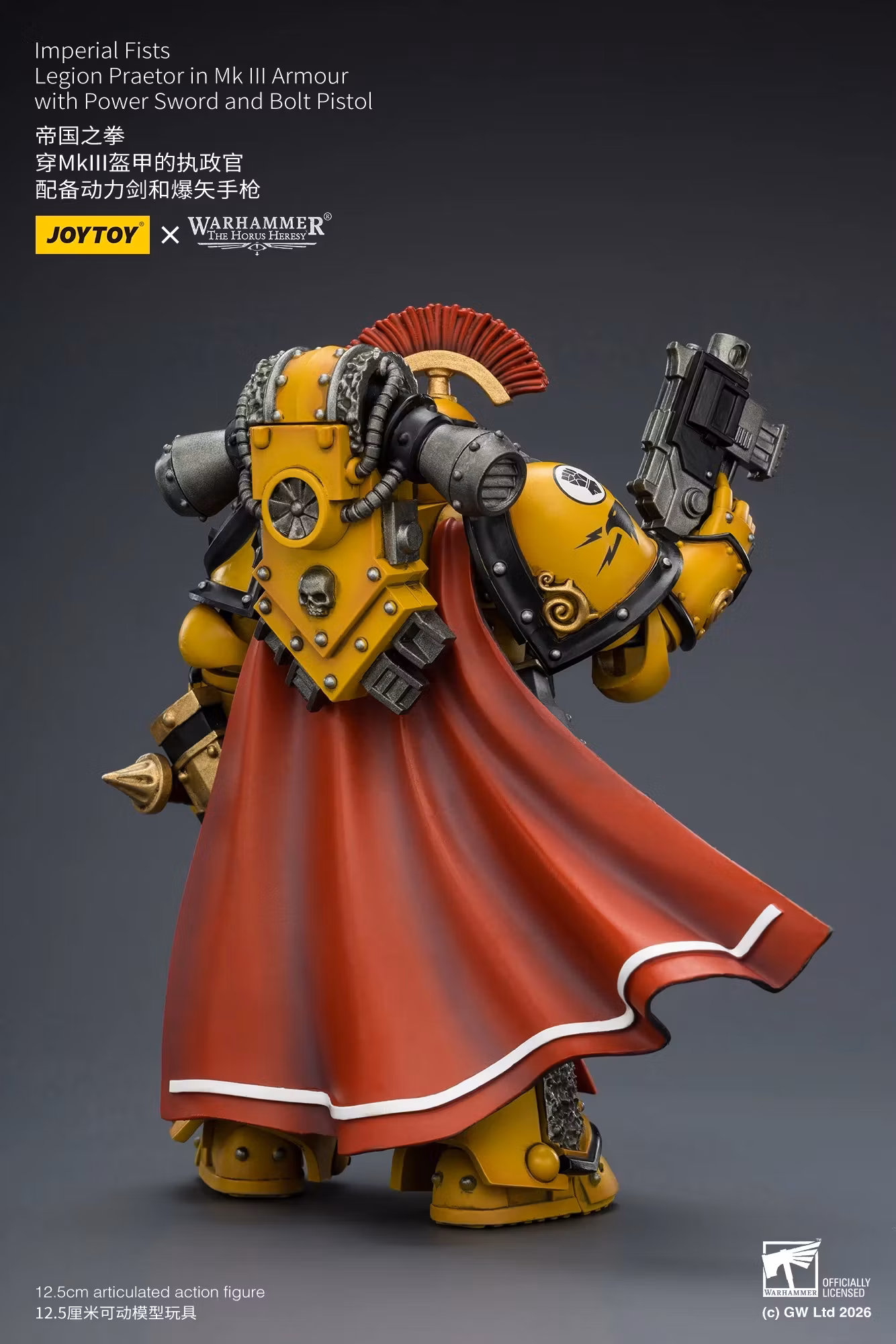 Warhammer: The Horus Heresy Imperial Fists Legion Praetor in Mk III Armour 1/18 Scale Action Figure