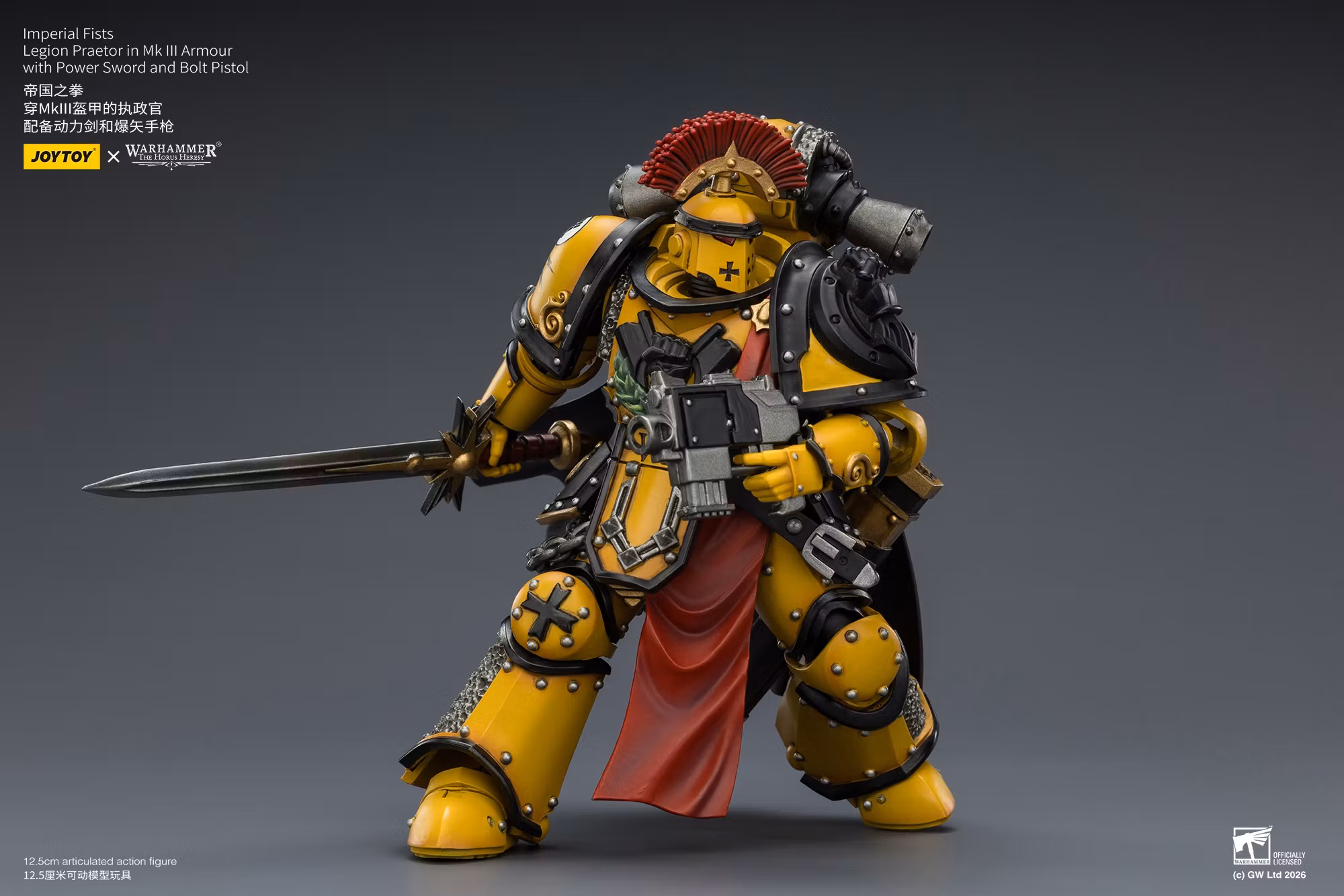Warhammer: The Horus Heresy Imperial Fists Legion Praetor in Mk III Armour 1/18 Scale Action Figure