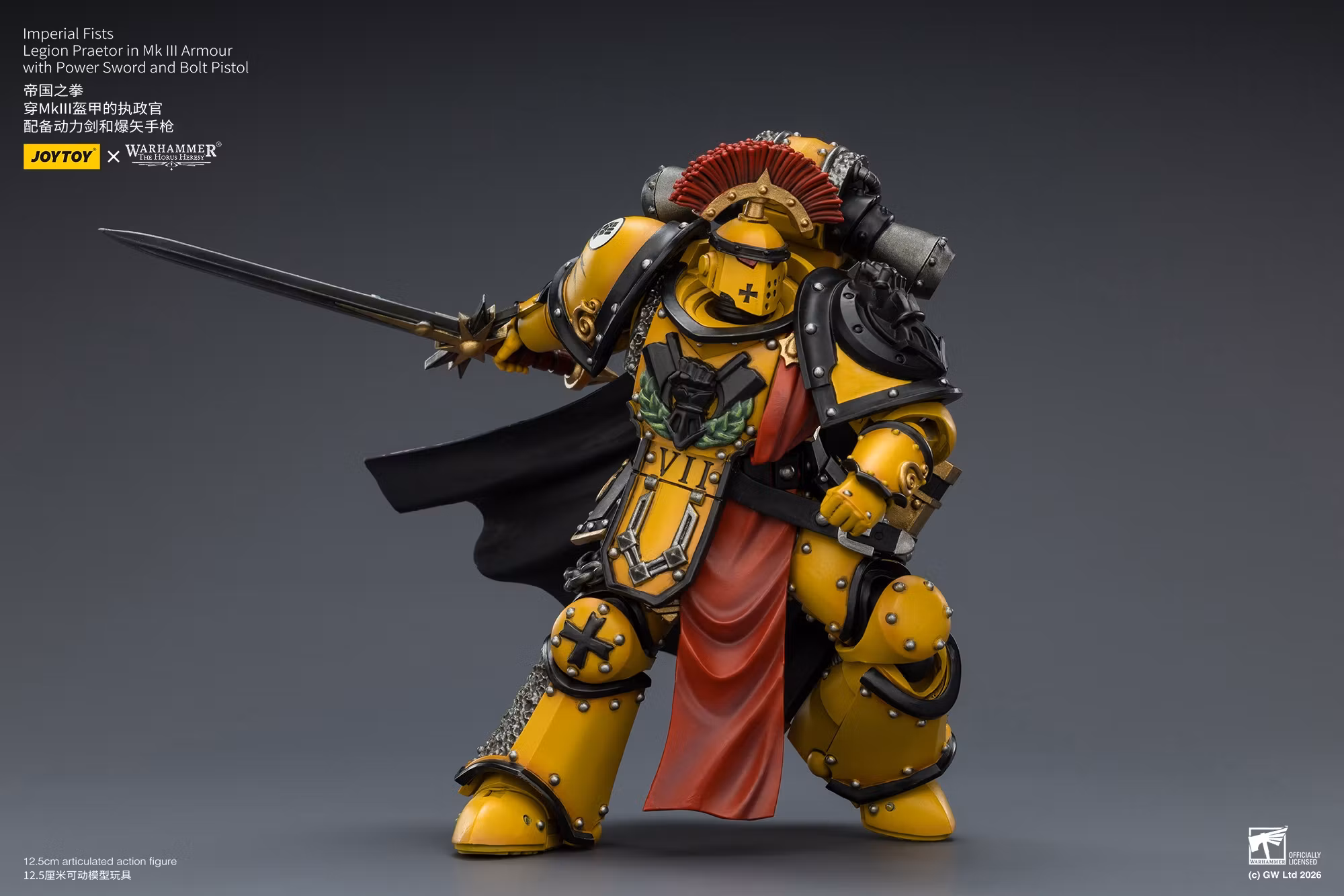 Warhammer: The Horus Heresy Imperial Fists Legion Praetor in Mk III Armour 1/18 Scale Action Figure