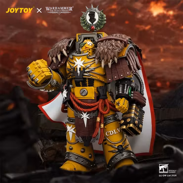 Warhammer: The Horus Heresy Imperial Fists Lord Castellan Evander Garrius The Tyrant of Cthonia 1/18 Scale Action Figure