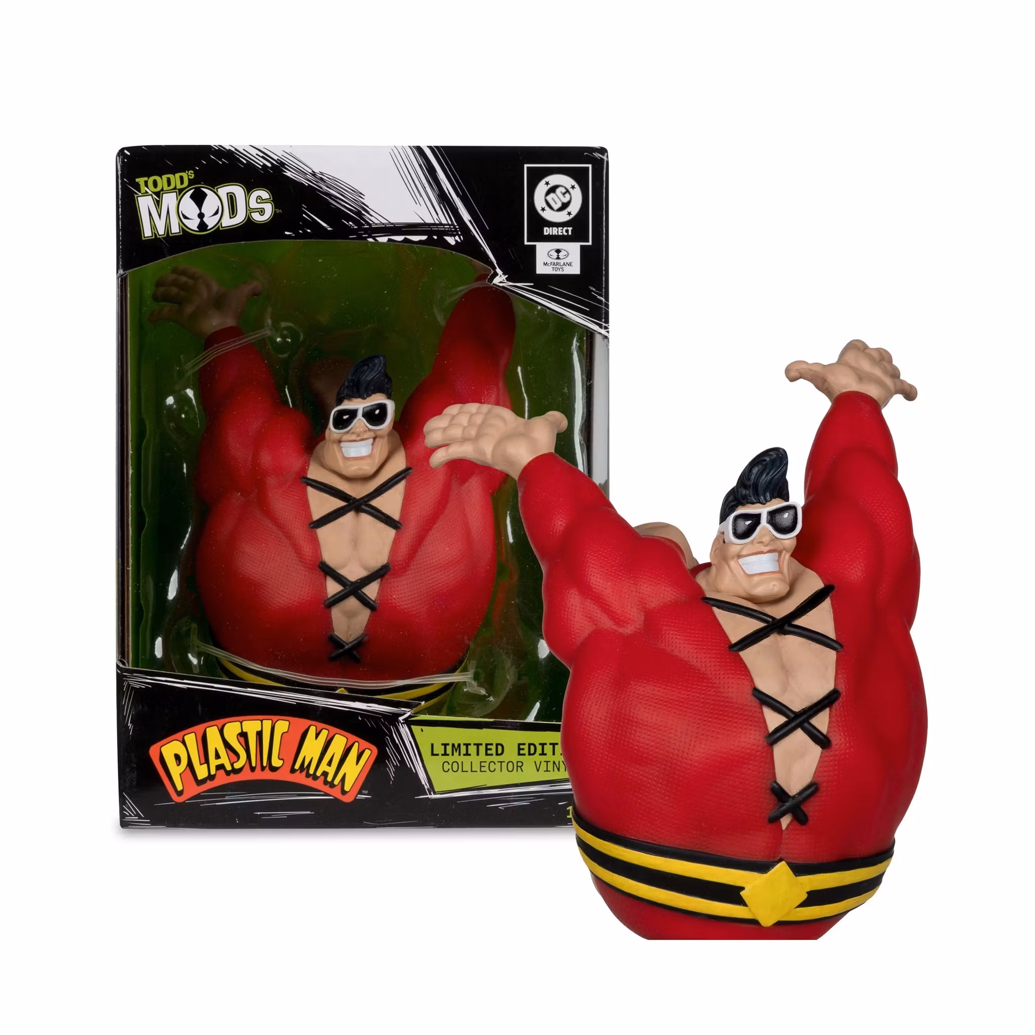 DC Comics Todd's Mods Plastic Man Limited Edition Vinyl Figure