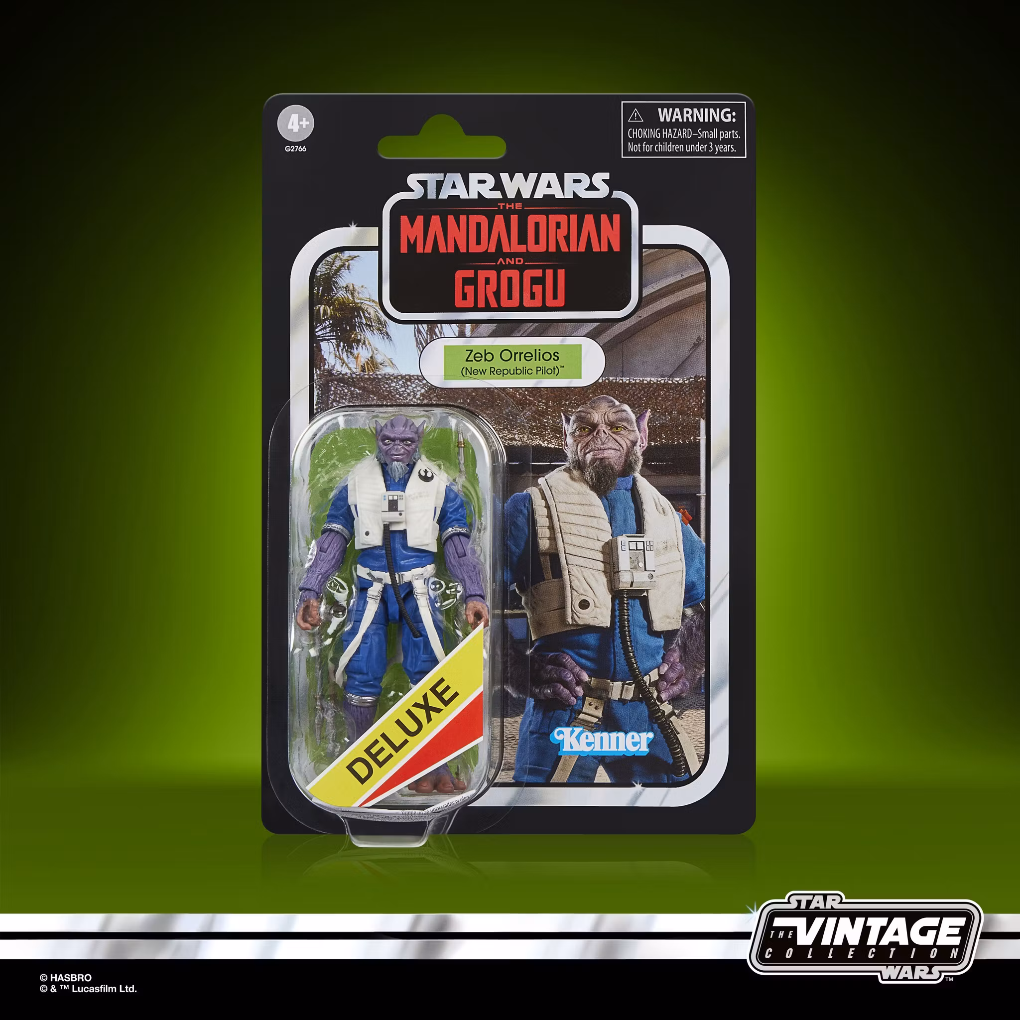 Star Wars: The Vintage Collection Zeb Orrelios (New Republic Pilot) Deluxe Action Figure (The Mandalorian and Grogu)
