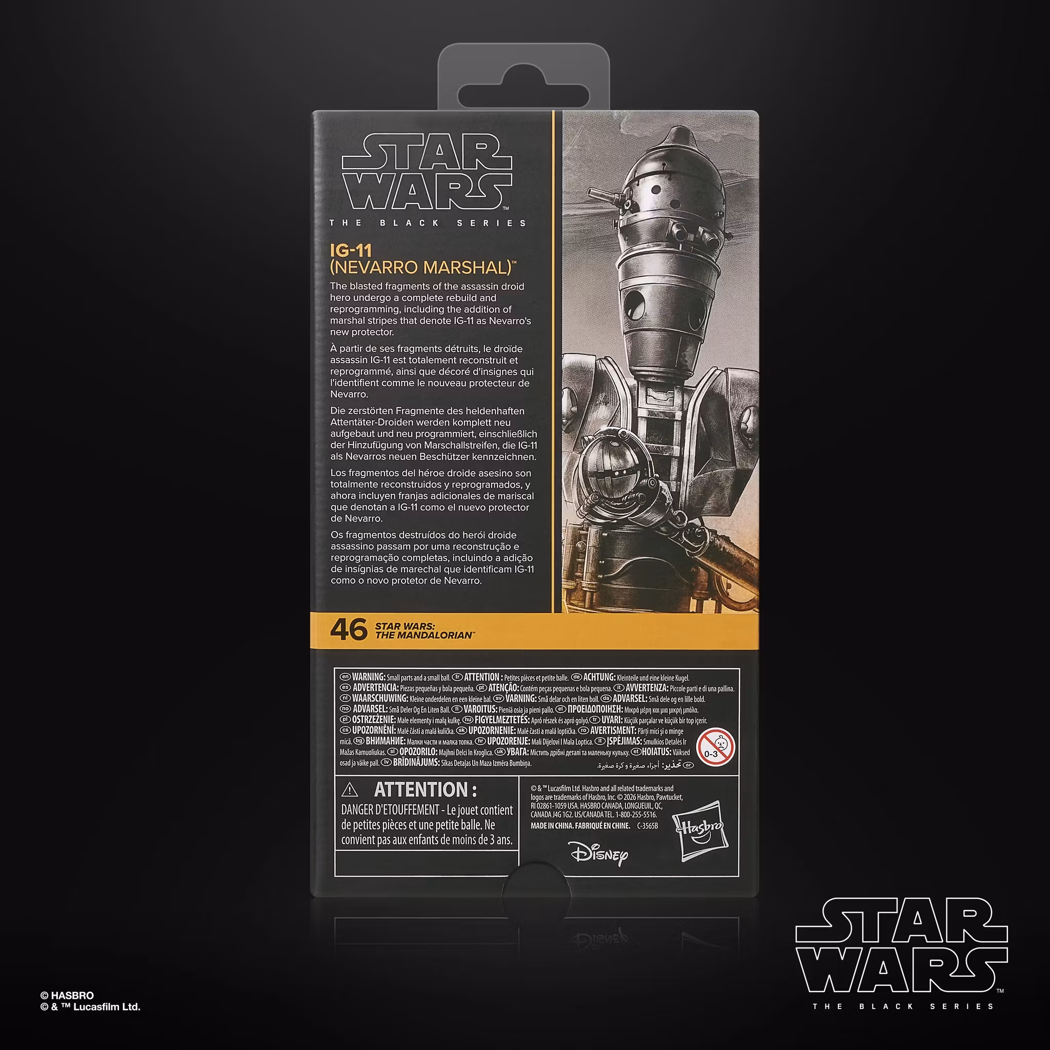 Star Wars: The Black Series IG-11 (Nevarro Marshal) Action Figure (The Mandalorian)