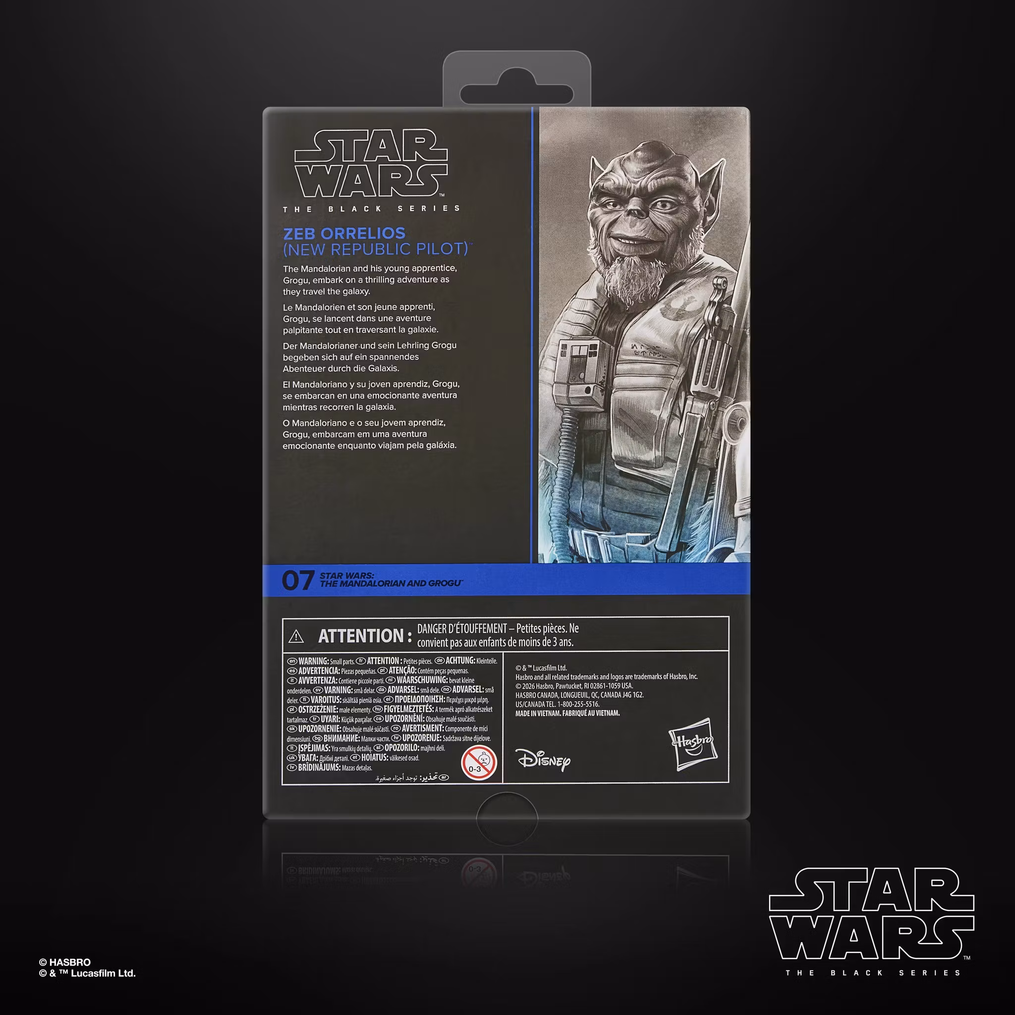 Star Wars: The Black Series Zeb (New Republic Pilot) Deluxe Action Figure (The Mandalorian and Grogu)