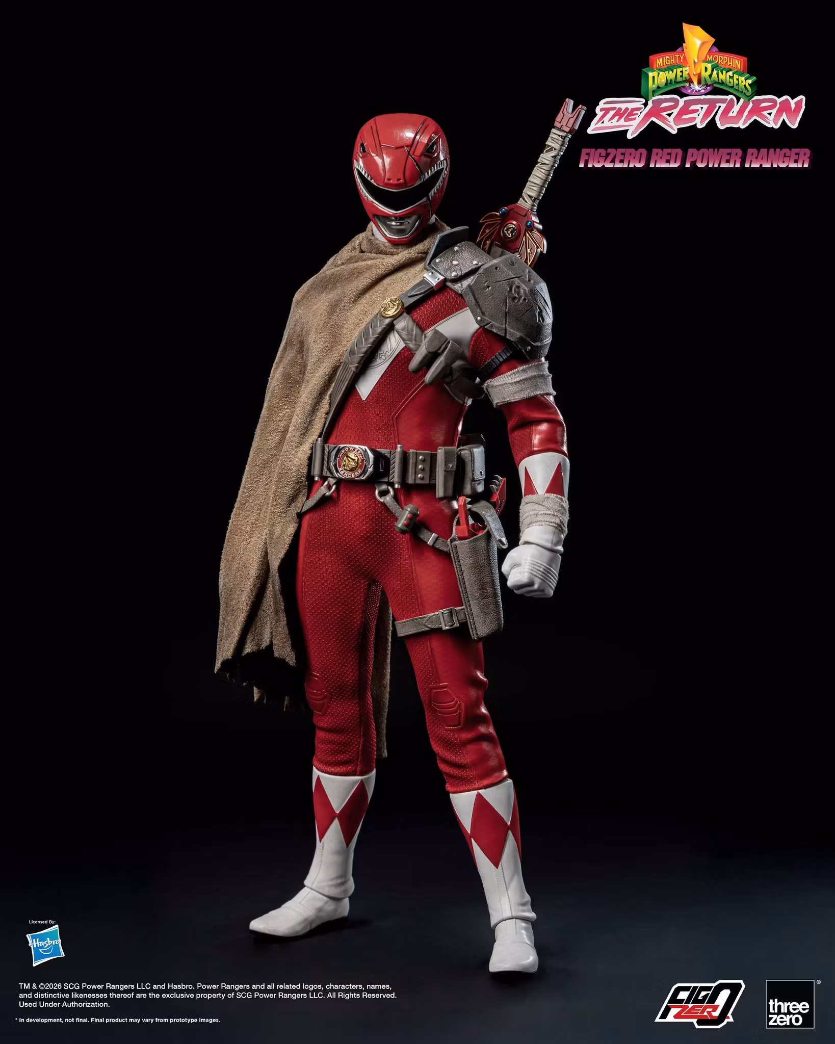 Mighty Morphin Power Rangers: The Return FigZero Red Ranger 1/6 Scale Action Figure