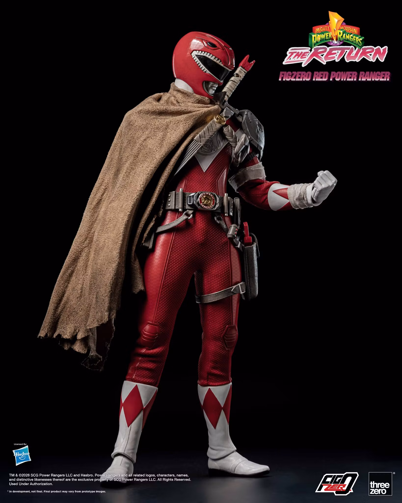 Mighty Morphin Power Rangers: The Return FigZero Red Ranger 1/6 Scale Action Figure