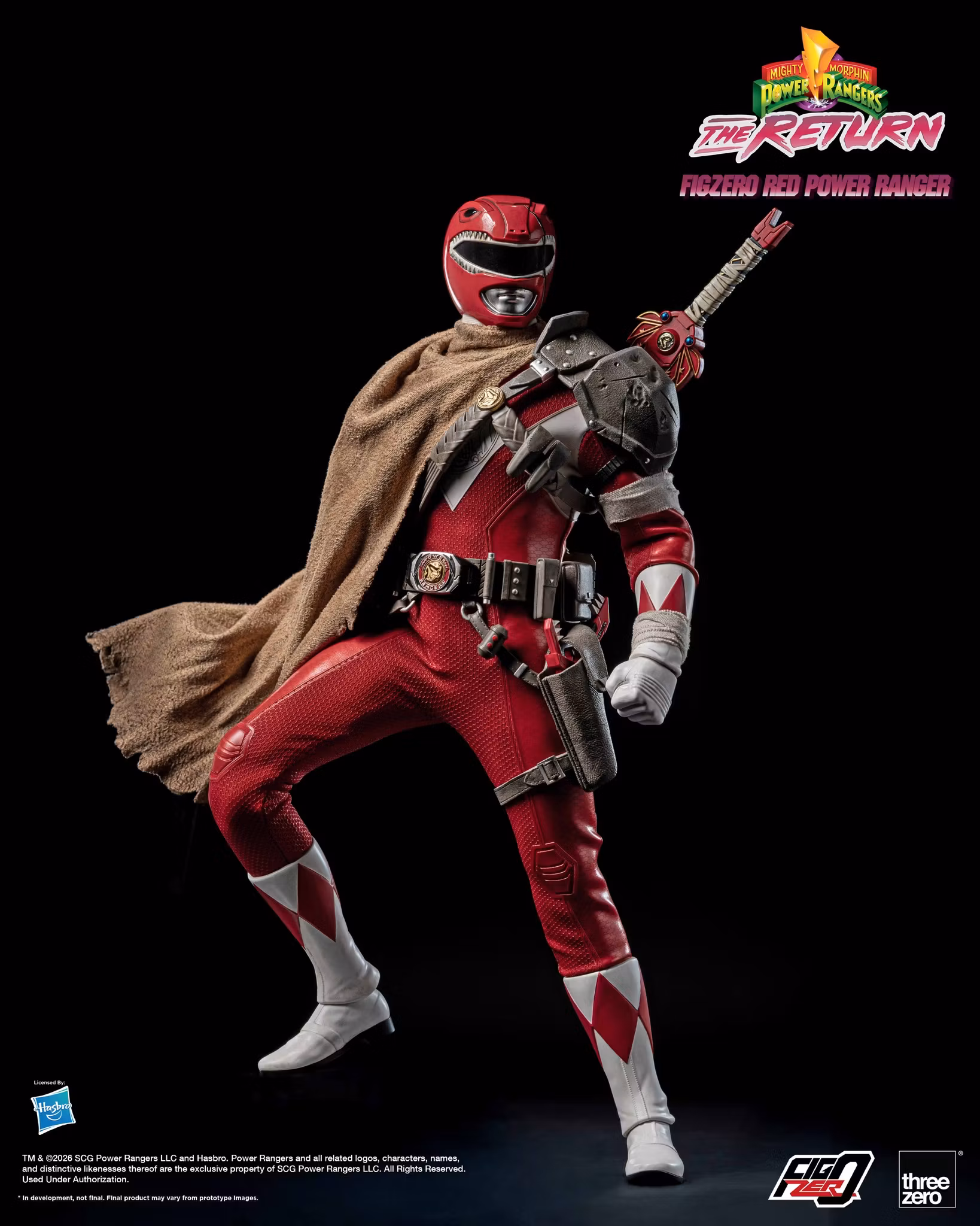 Mighty Morphin Power Rangers: The Return FigZero Red Ranger 1/6 Scale Action Figure